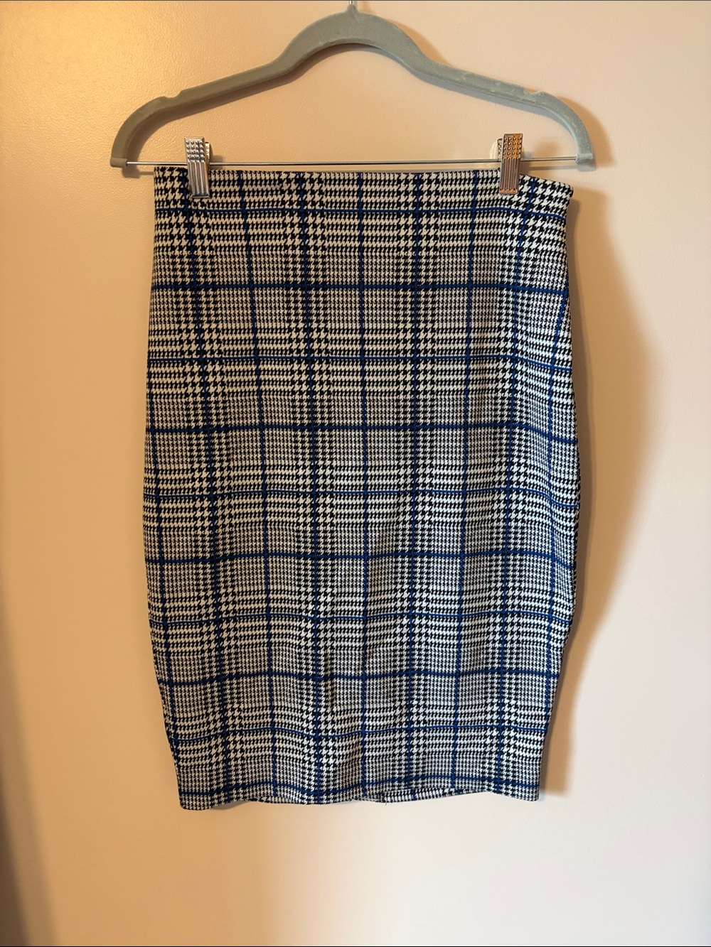 Express Plaid Pencil Skirt